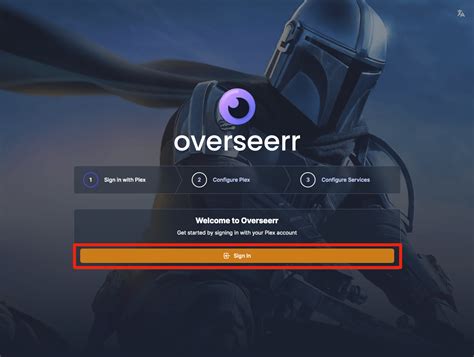 Use your Overseerr account. . Overseerr login